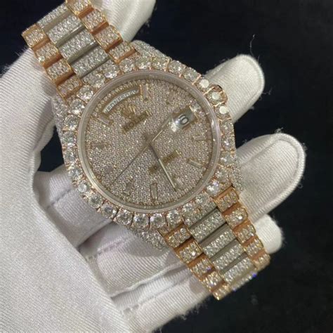 moissanite rolex watch price.